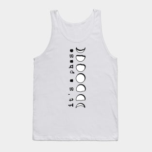 Pink Moon Phases Pun Tank Top